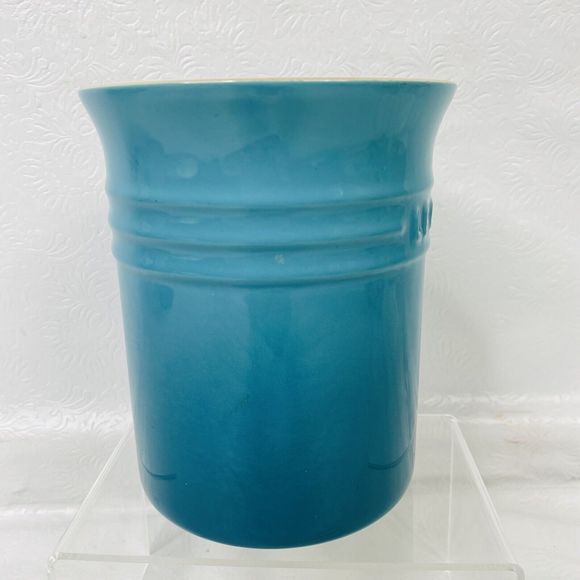 Le Creuset 1 Qt Utensil Holder Caribbean Ombre Blue - Picture 4 of 7